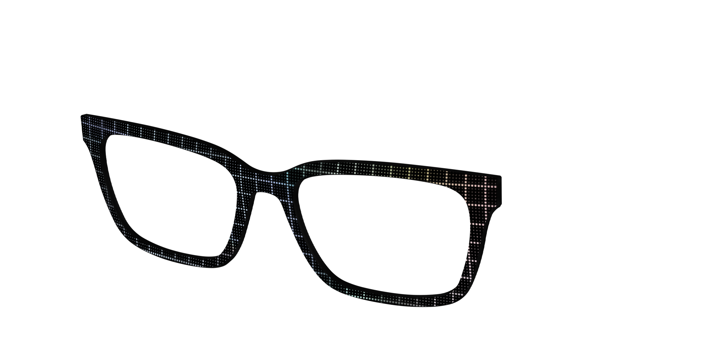 Pair Eyewear Design Tops Silver Iridescent Grid top argento