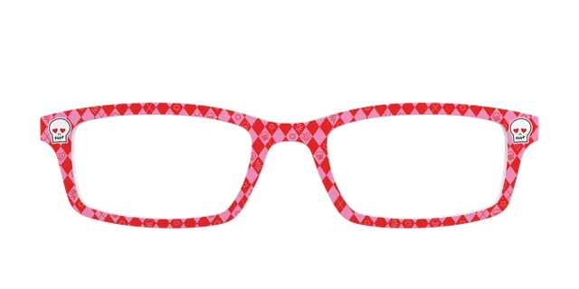 Pair Eyewear Collabs Harley Quinn Suit top occhiali rosso