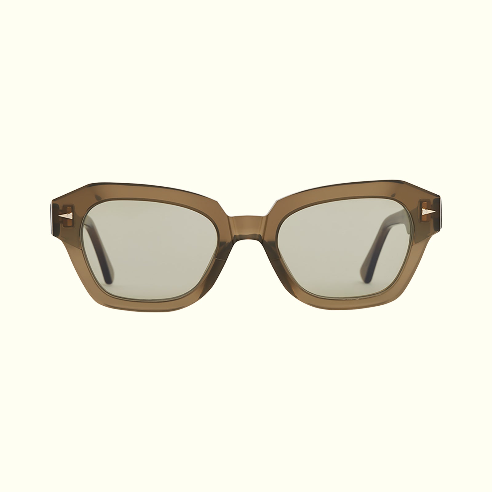 AHLEM Les Halles occhiali da sole verdi cat eye acetato
