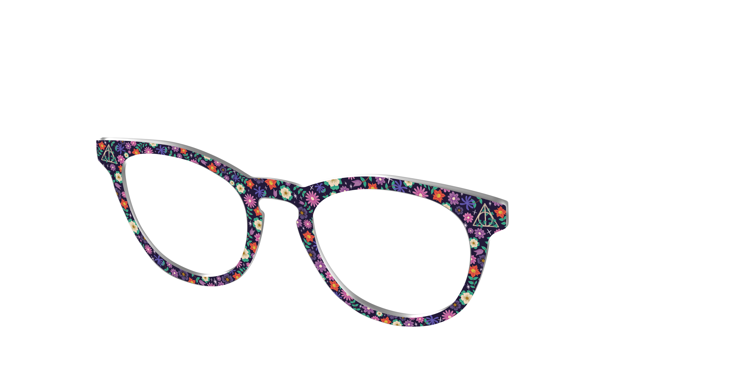 Pair Eyewear Collabs Deathly Hallows Floral top magnetico