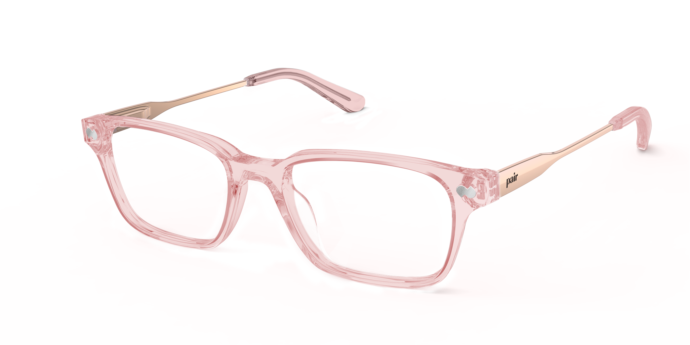 Pair Eyewear Finley Mixed Material montatura nero oro