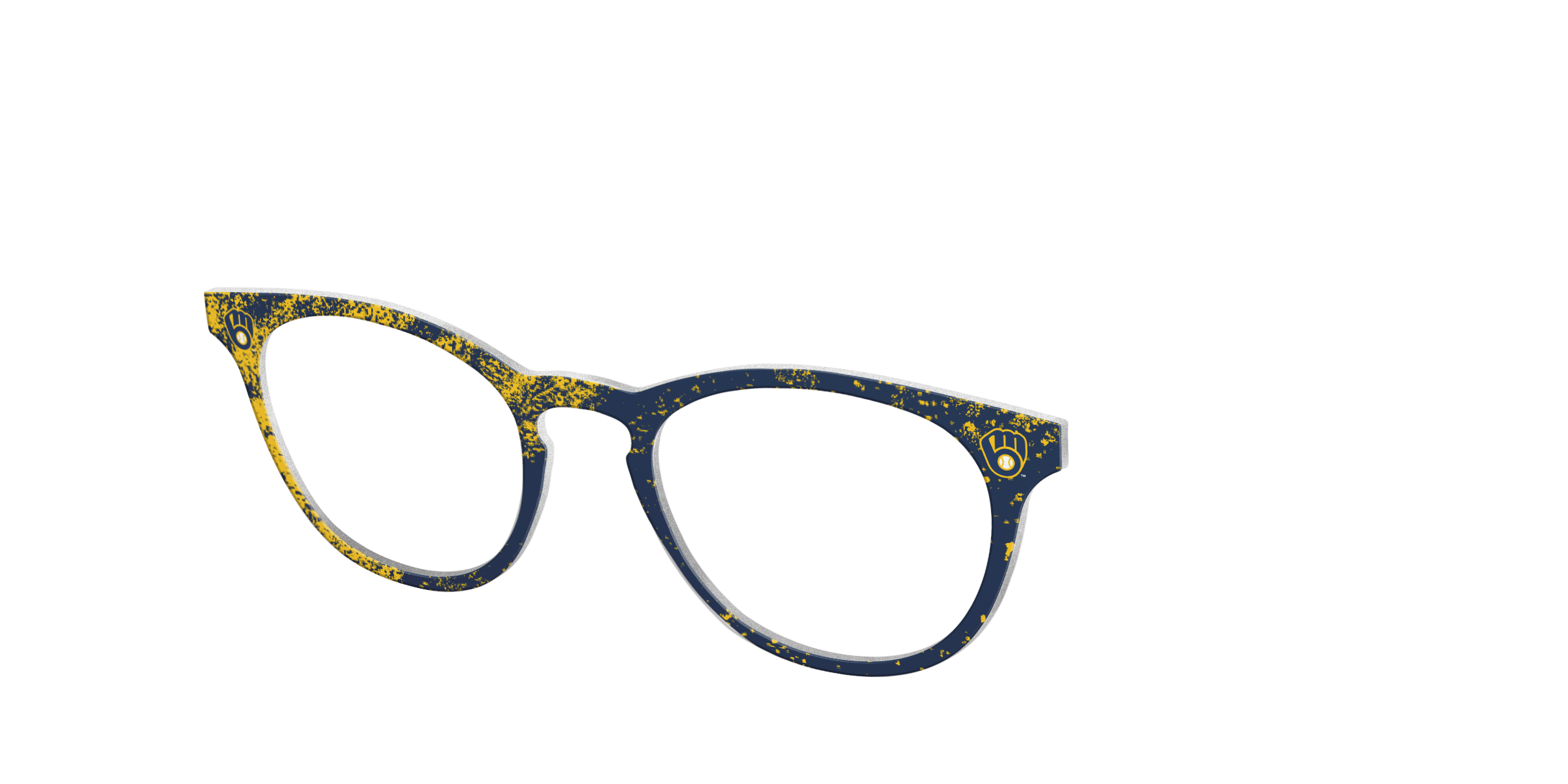 Pair School Spirit Brewers Home Run top occhiali giallo
