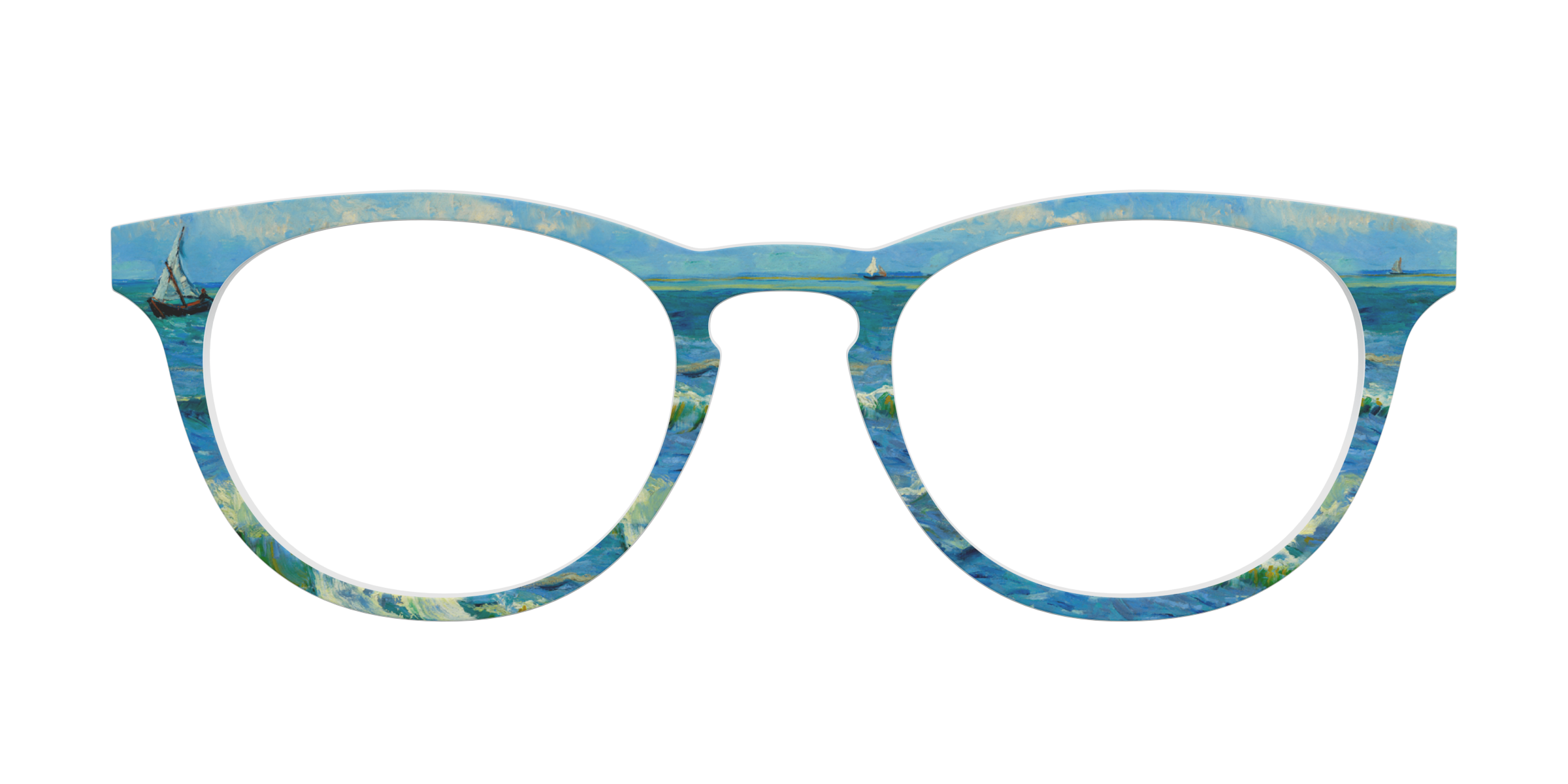 Pair Collabs Seascape VG12 top occhiali blu