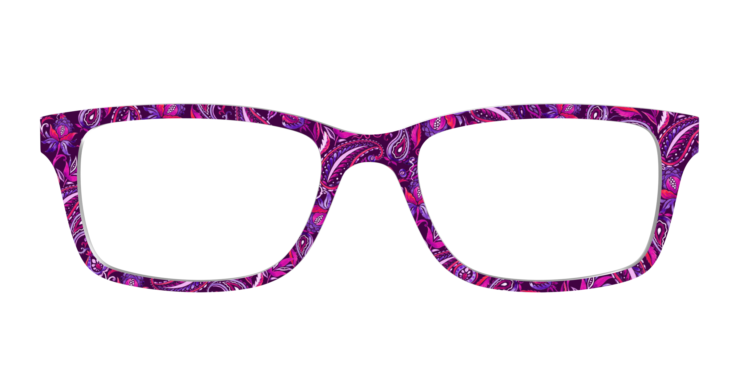 Pair Eyewear Design Tops Aubergine Paisley top magnetico AT21
