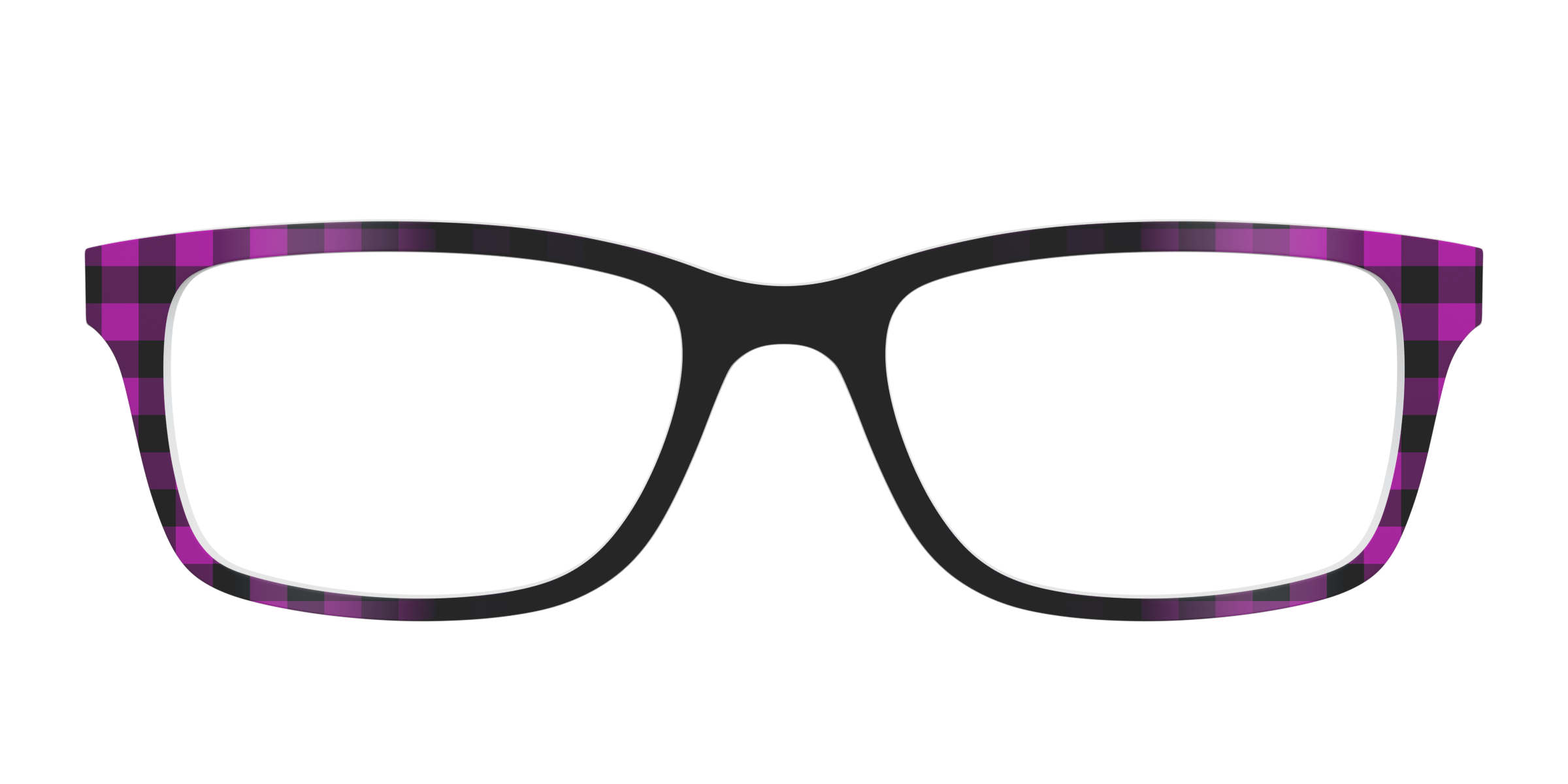 Pair Eyewear Solid Tops Reimagined Plaid top magnetico