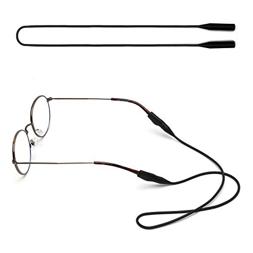 JM Custodie Accessori Occhiali Cinturino Silicone 2 Pezzi Neri