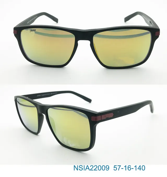 Ouyuan NSIA22009 occhiali da sole uomo neri polarizzati