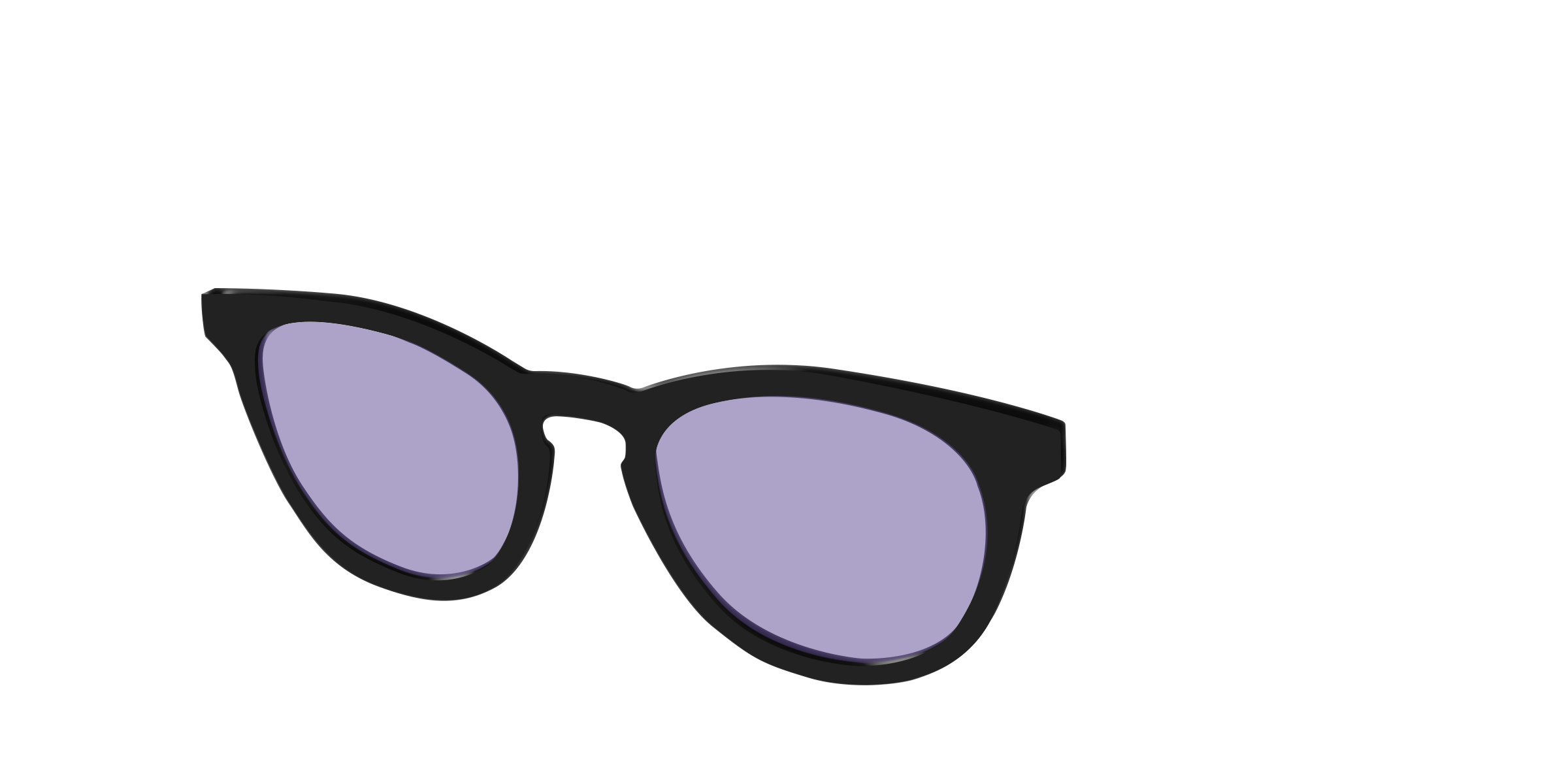Pair Eyewear Design Black Celestial Purple top sole Serra viola