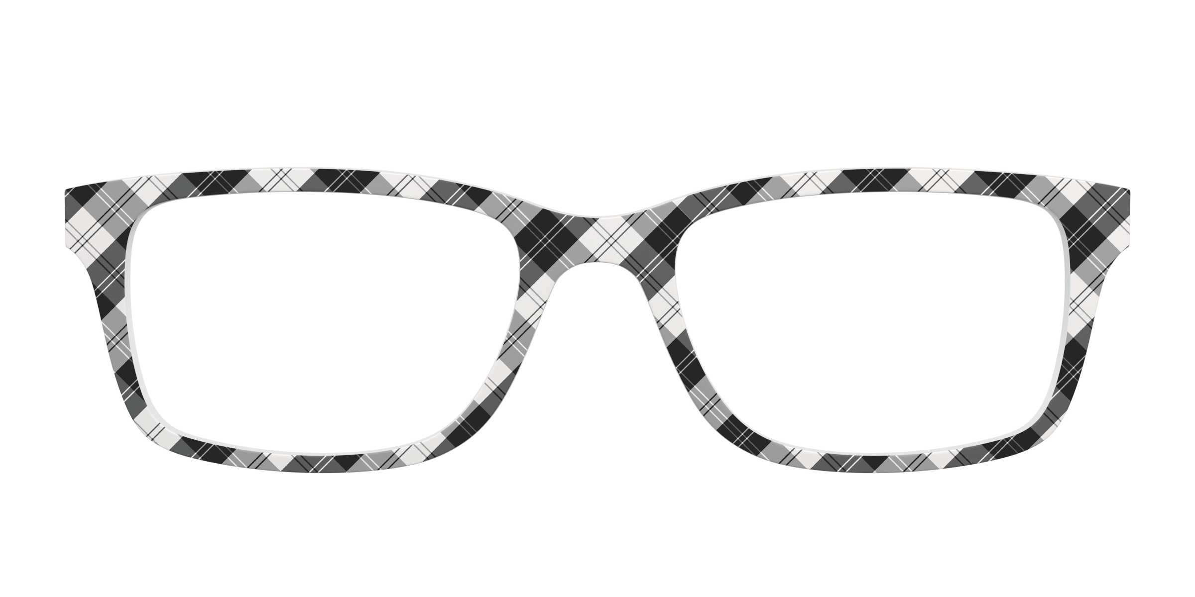 Pair Eyewear Solid Tops B&W Plaid top per occhiali quadri
