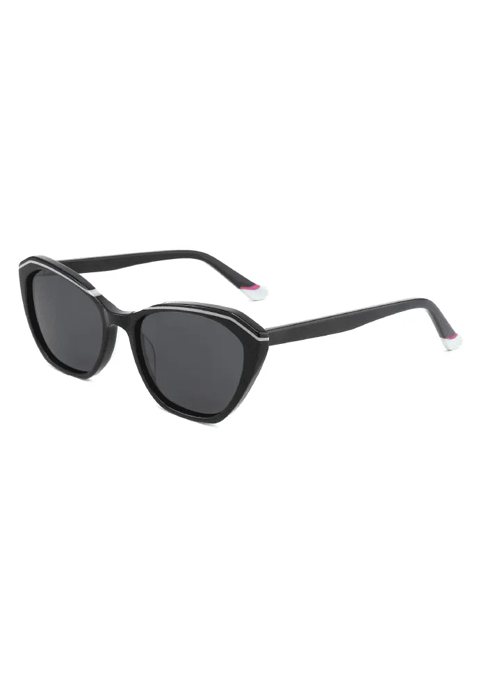 Ouyuan AS00003 occhiali da sole donna cat-eye colorati acetato