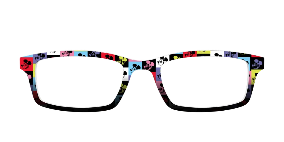 Pair Eyewear Collabs Mickey Check top magnetico a quadri