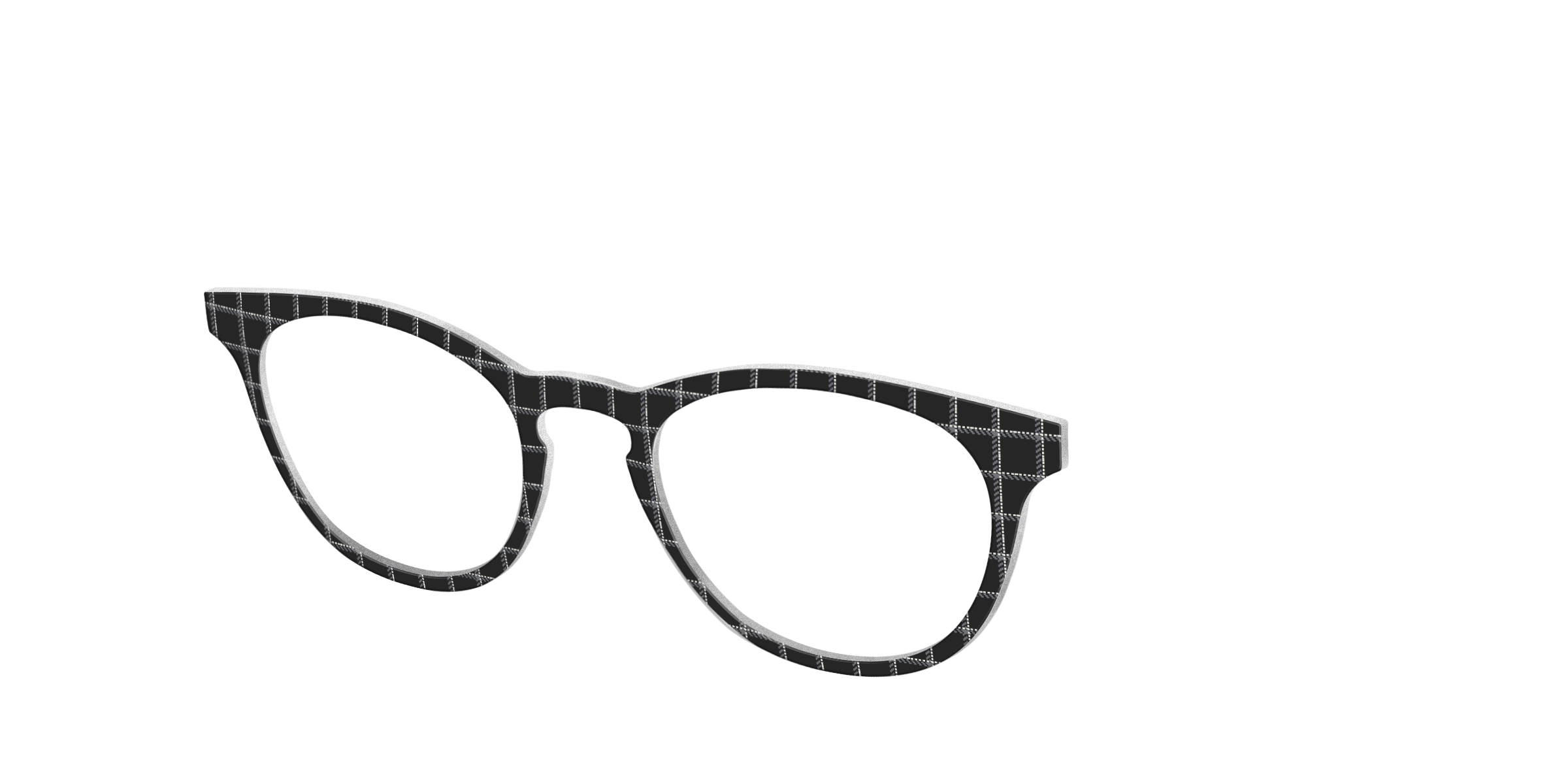 Pair Eyewear Solid Tops The Windowpane Plaid top nero F34