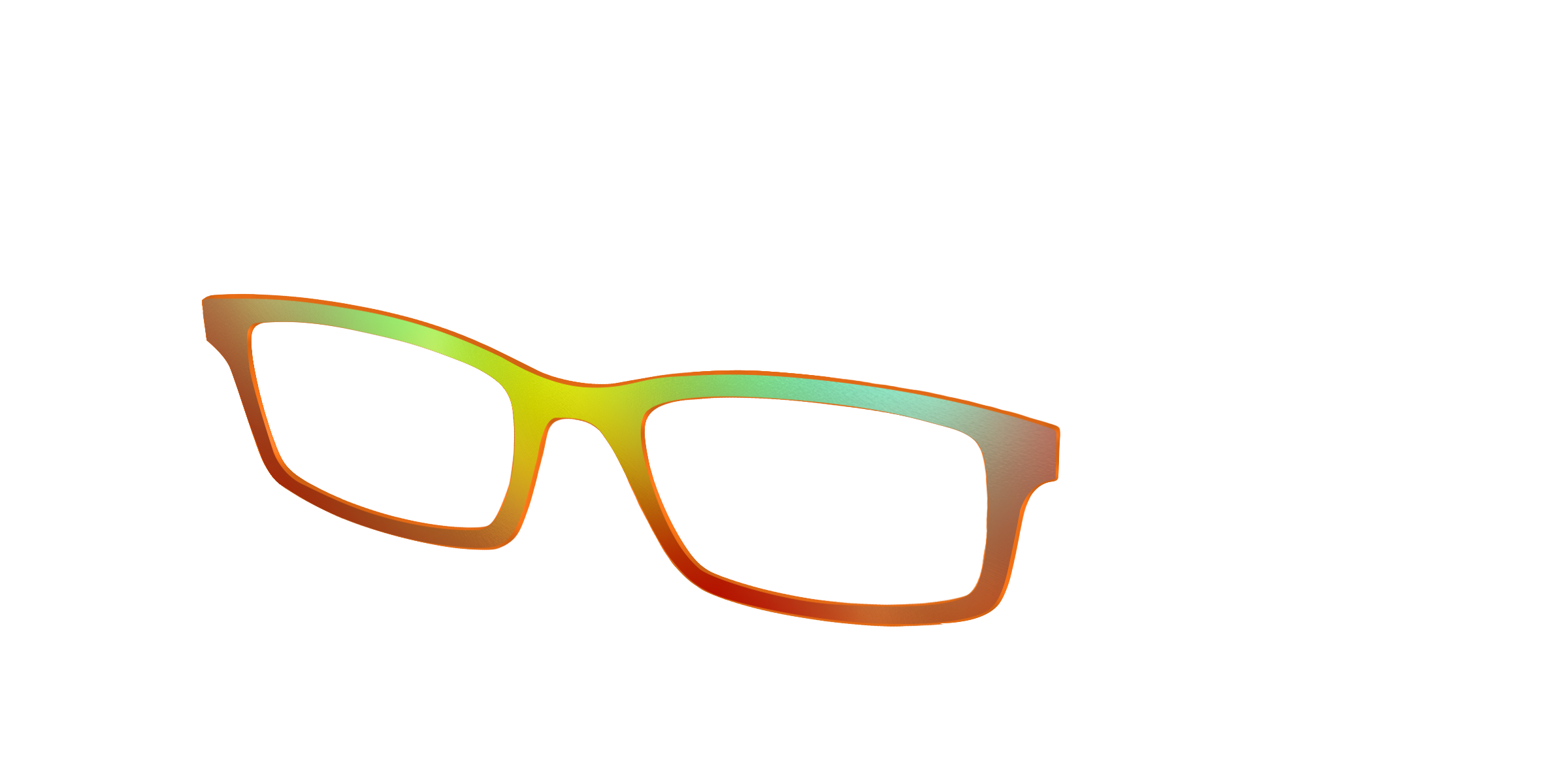 Pair Eyewear Solid Tops Apricot Ombre top magnetico arancione
