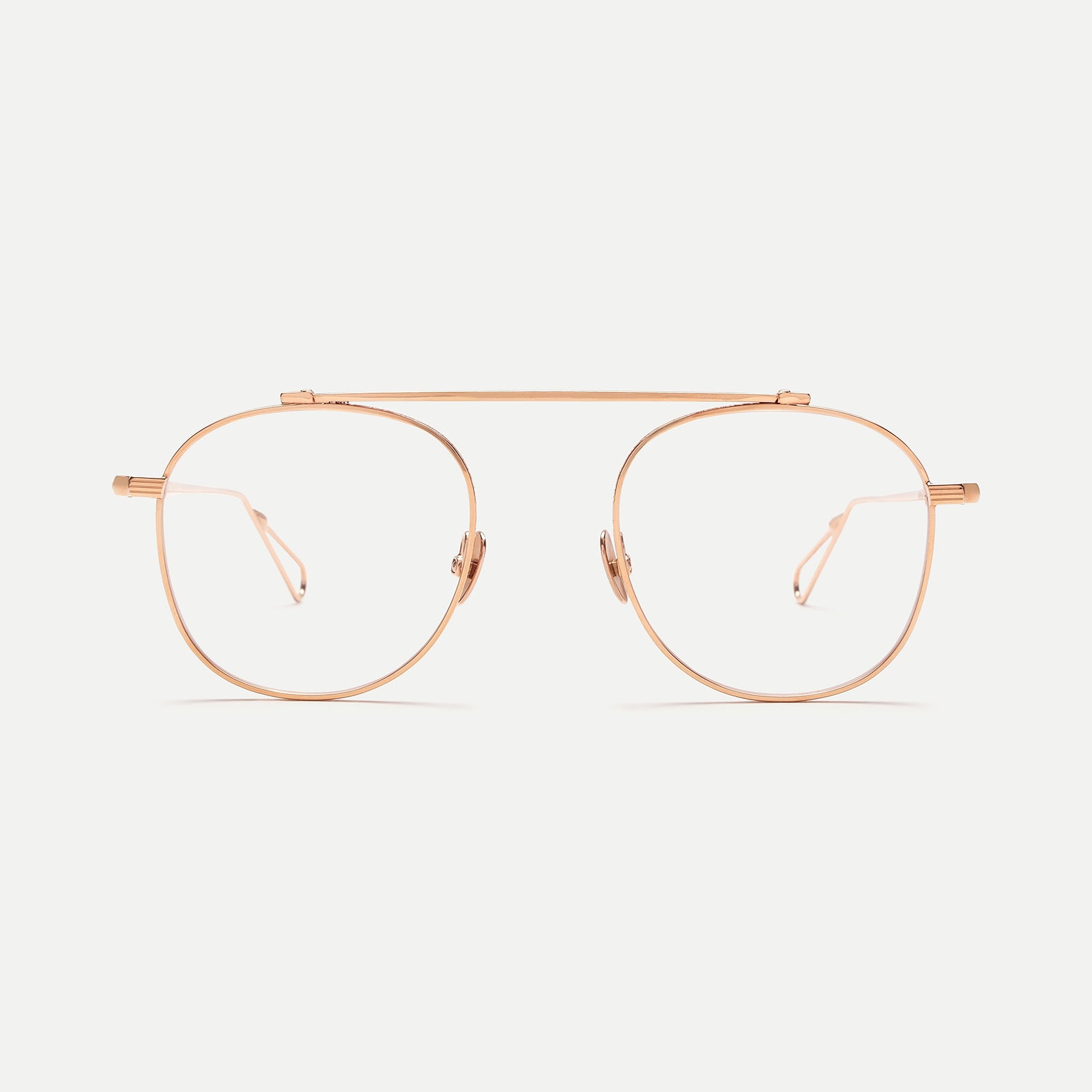 AHLEM Optical Belleville occhiali da vista Grey Gold metallo