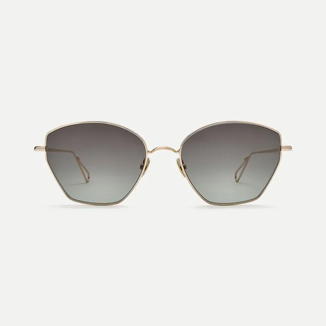 AHLEM Septembre occhiali da sole champagne green gradient metallo