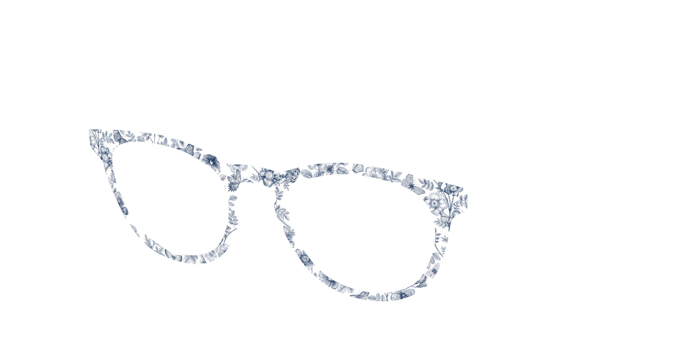 Pair Eyewear Solid Tops Woodland Toile top occhiali fantasia bosco