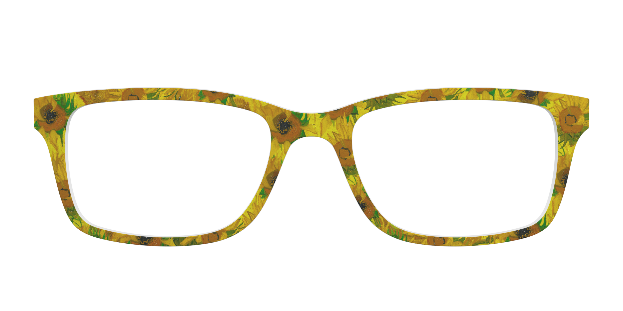 Pair Eyewear Collabs Sunflowers top per occhiali giallo Van Gogh