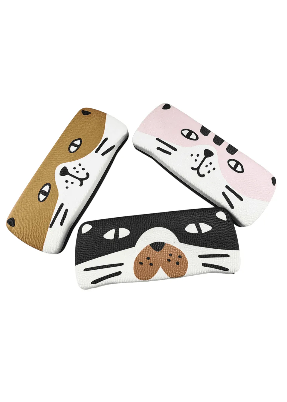 Ouyuan Accessories GC0007 custodia occhiali gatto ecopelle