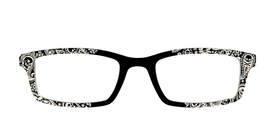 Pair Eyewear Design Tops Bone Paisley top occhiali bianco