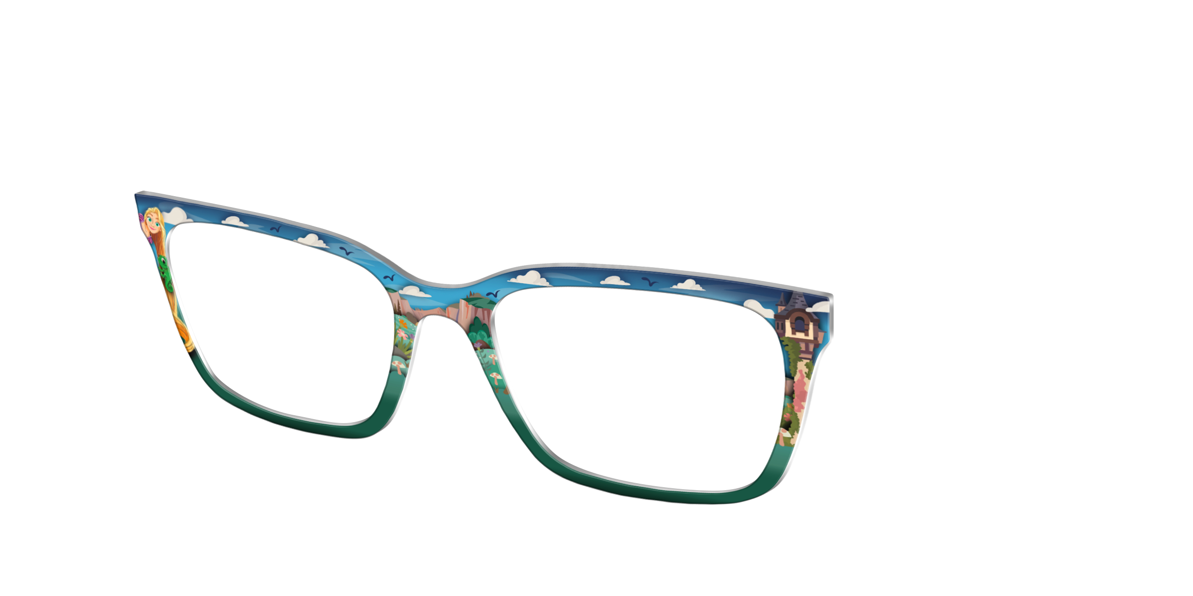 Pair Eyewear Collabs Rapunzel's Castle top occhiali Cedro