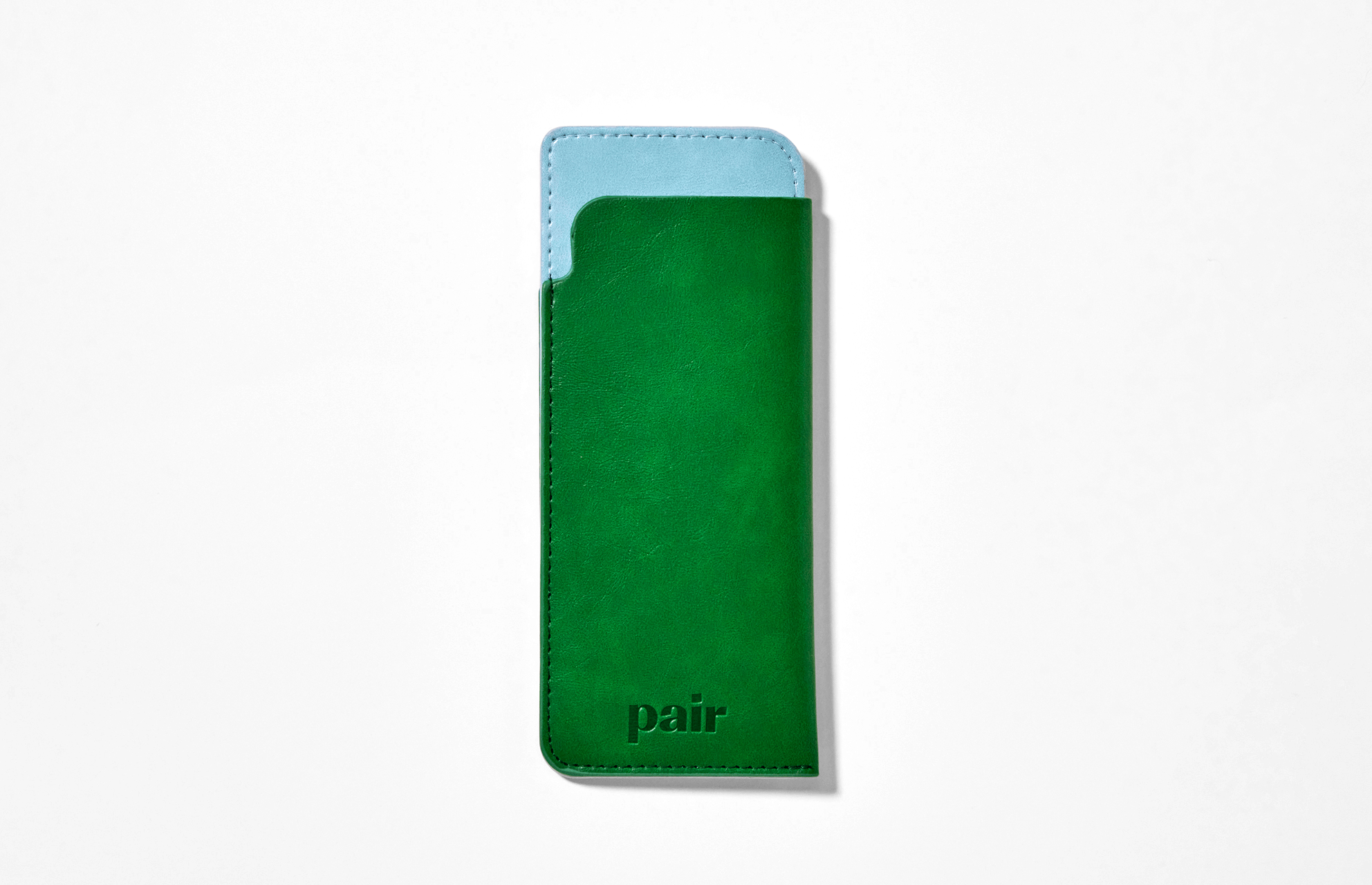 Pair Eyewear Top Frame Case custodia occhiali verde