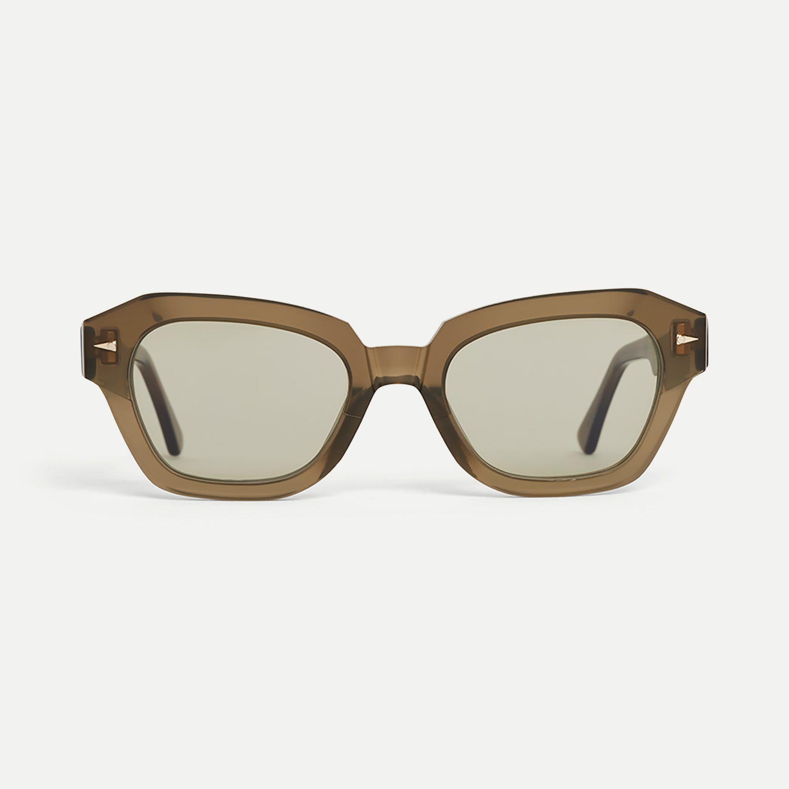 AHLEM Les Halles occhiali da sole verdi cat eye acetato