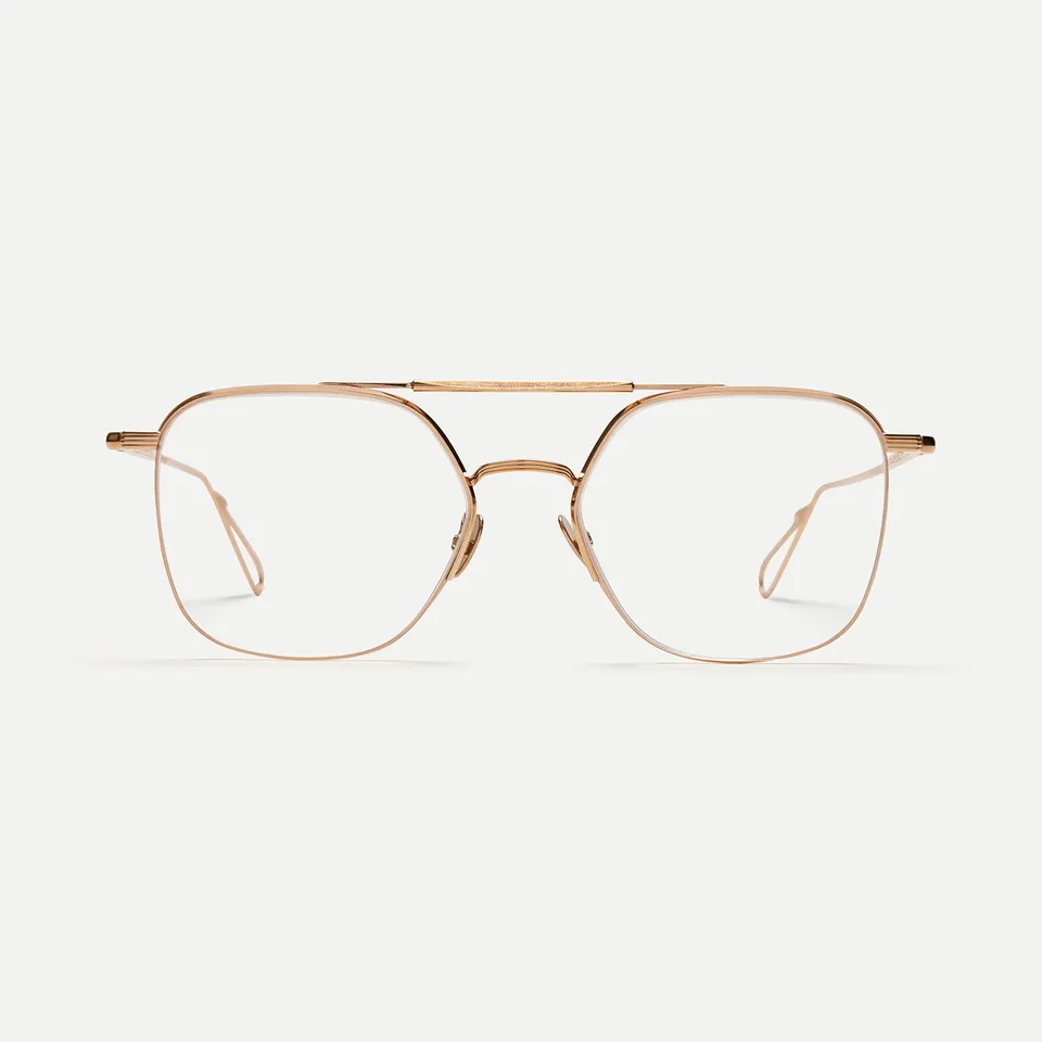 AHLEM Optical Louxor occhiali da vista Champagne metallo