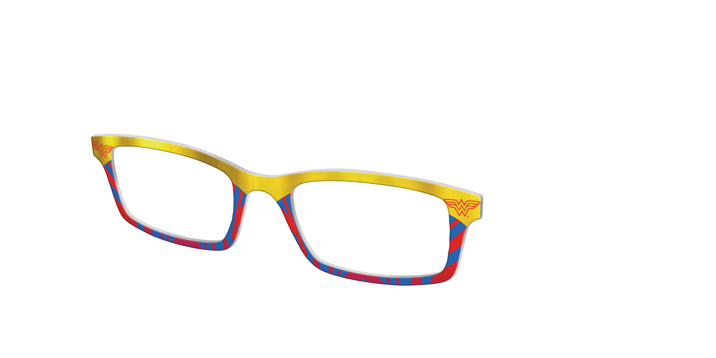 Pair Eyewear Collabs Wonder Woman Suit top occhiali DC7 rosso