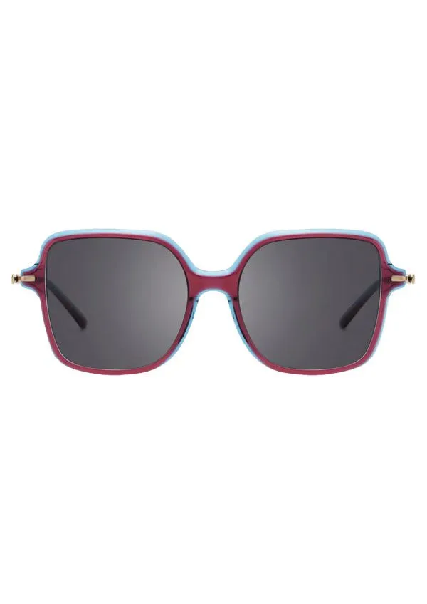 Ouyuan TJ111S occhiali da sole quadrati bicolore