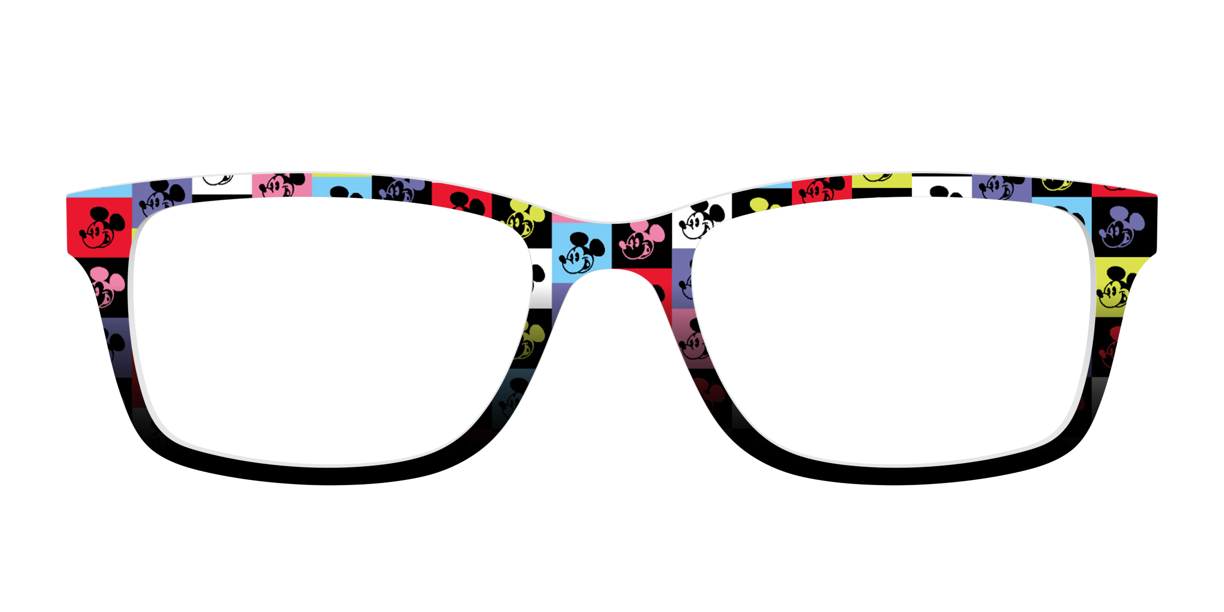Pair Eyewear Collabs Mickey Check top magnetico a quadri