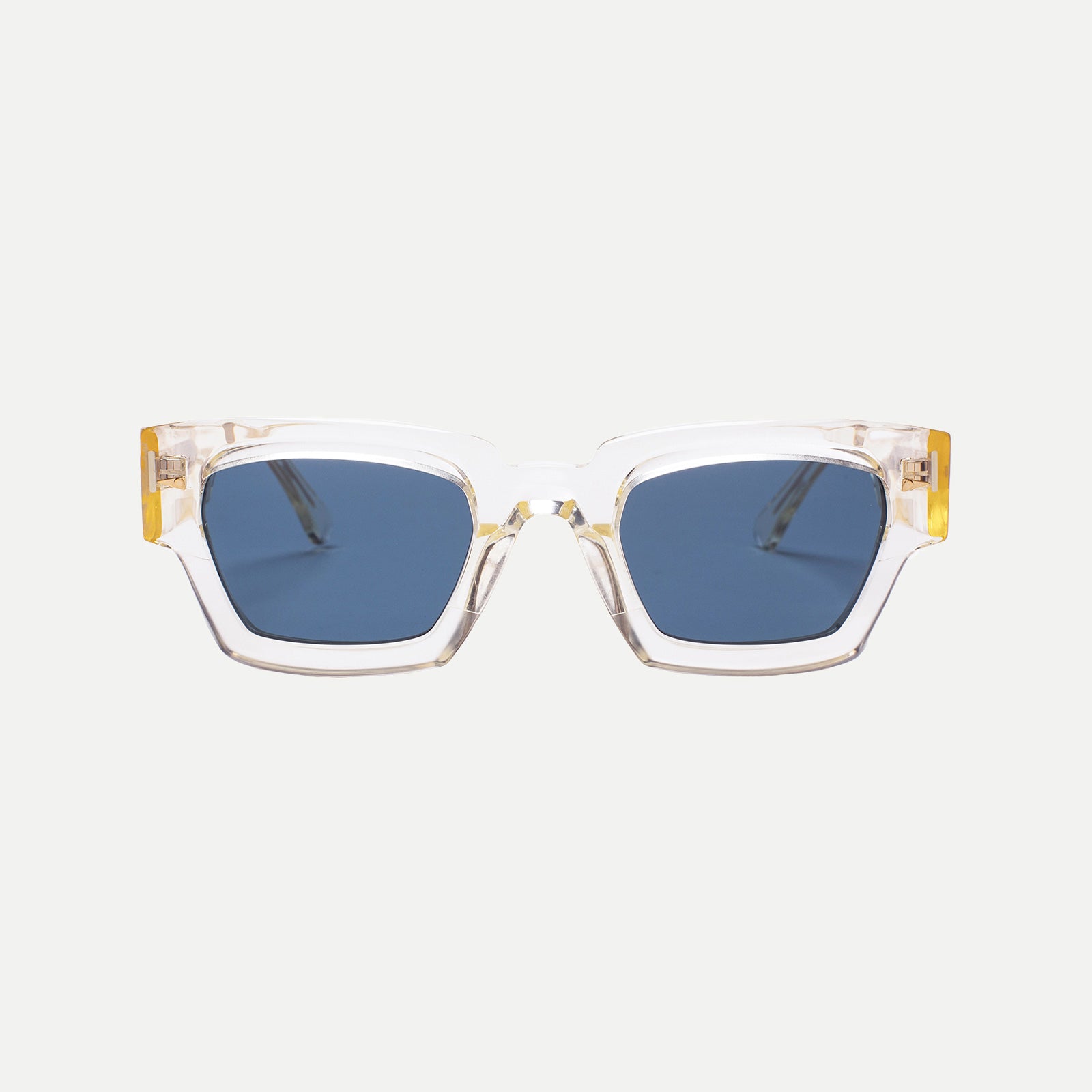 AHLEM Villette occhiali da sole Dark Green acetato squadrato