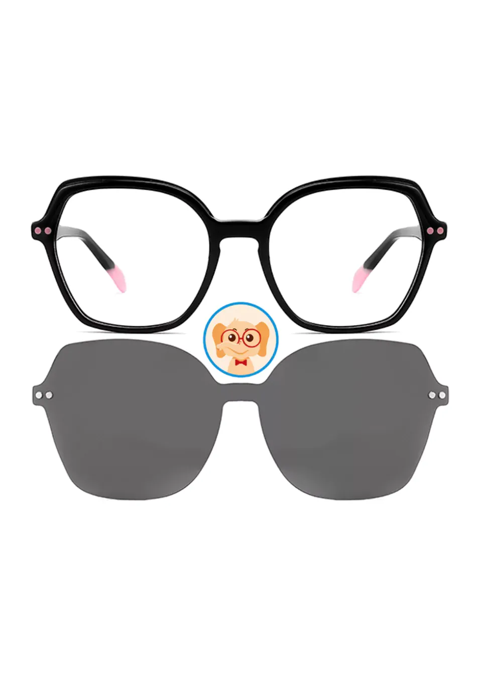 Ouyuan Clip Ons TAK9035 clip-on magnetica bambina acetato