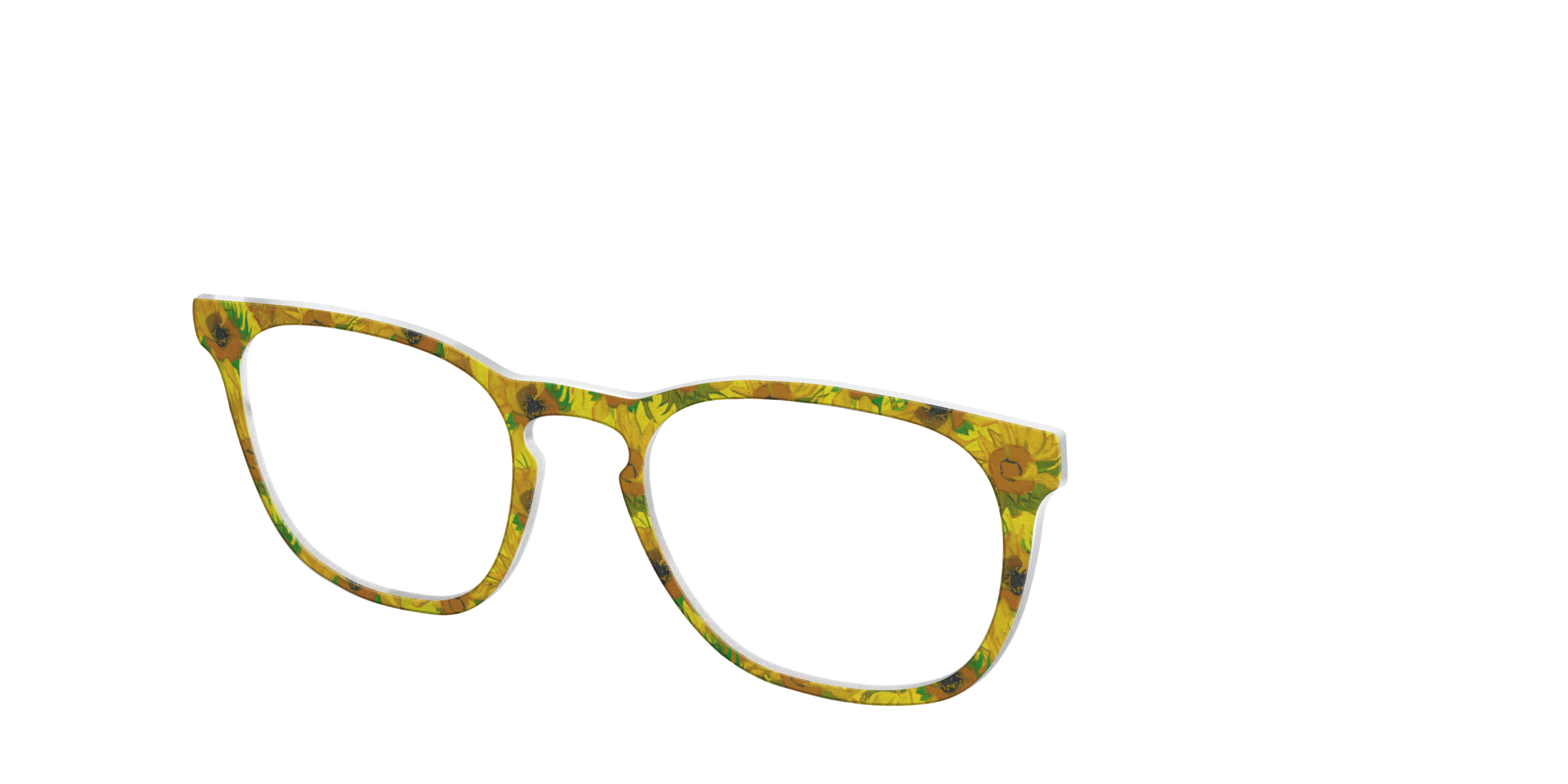 Pair Eyewear Collabs Sunflowers top per occhiali giallo Van Gogh