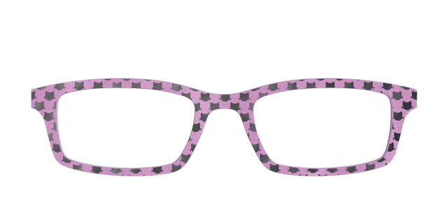 Pair Eyewear Design Mauve Shimmer Foil Cats top gatti