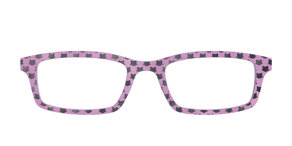 Pair Eyewear Design Mauve Shimmer Foil Cats top gatti