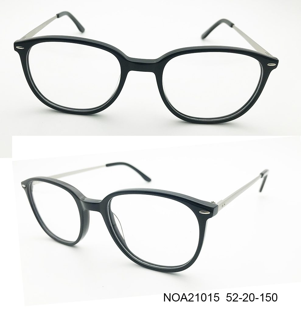 Ouyuan NOA21015 montatura occhiali unisex nero 52-20-150