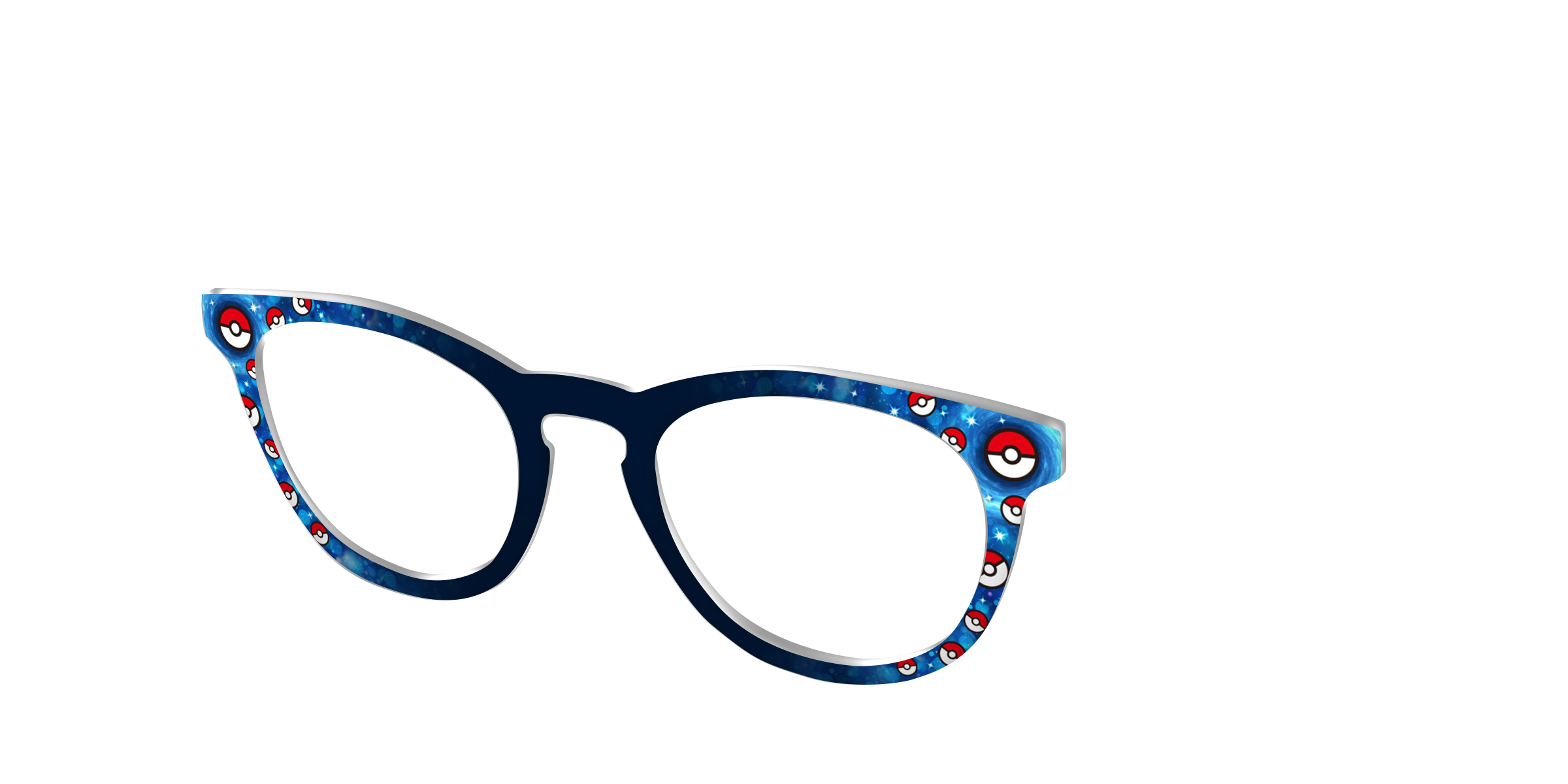 Pair Eyewear Collabs Poke Ball top rosso bianco