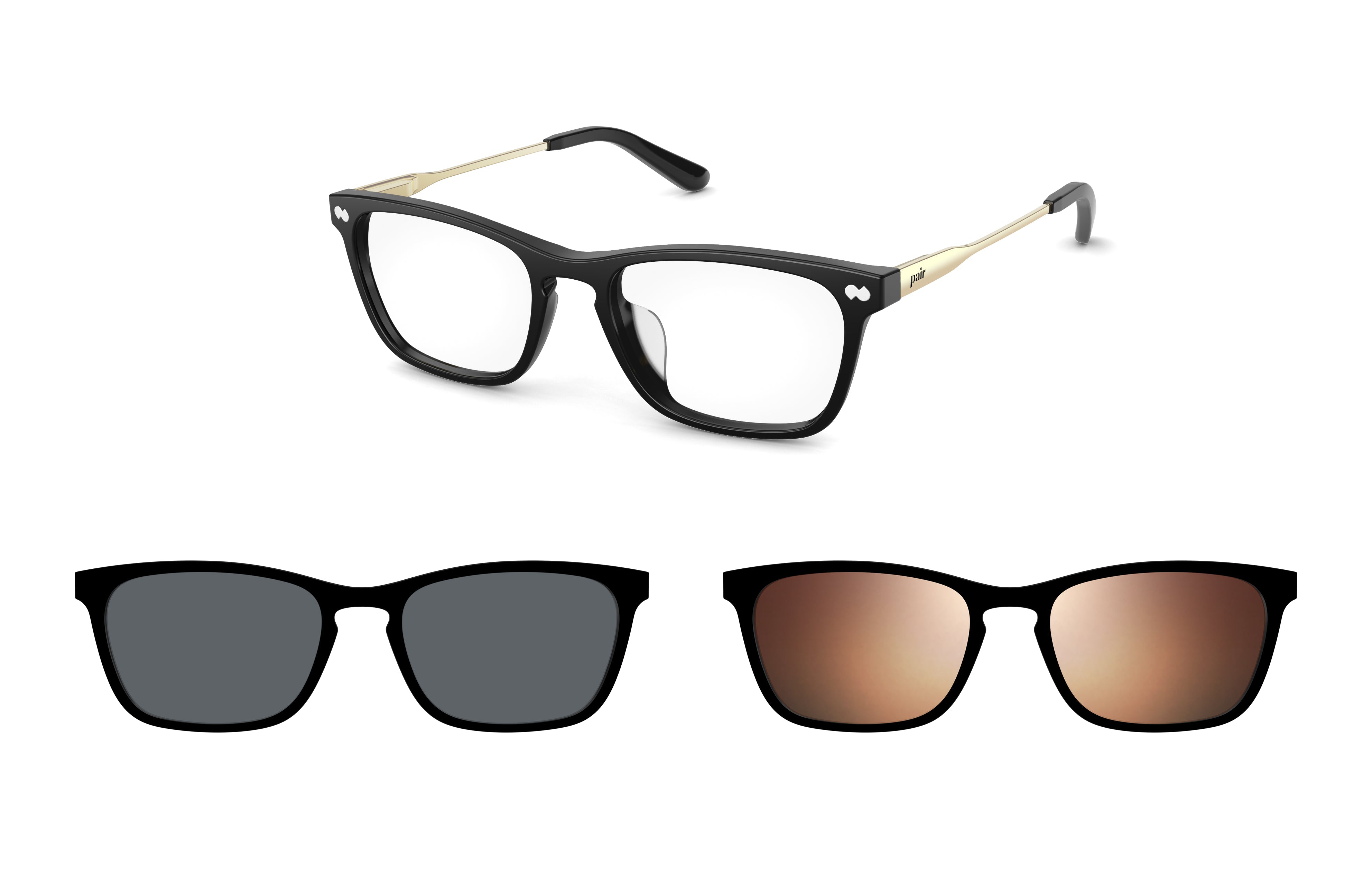 Pair Eyewear Casper Black montatura vista Signature Edit