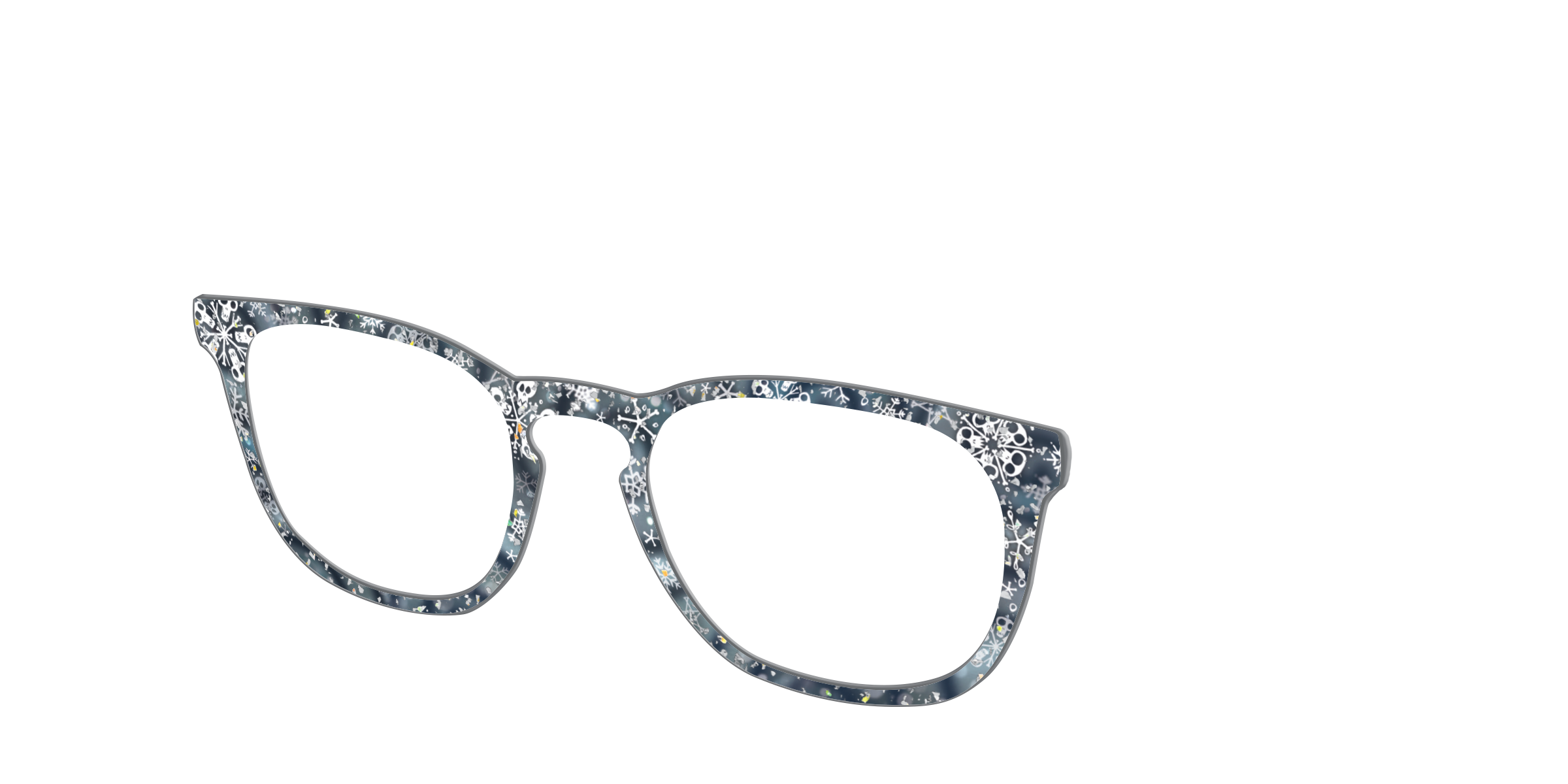 Pair Eyewear Collabs Christmas Town Snow Globe top glitter