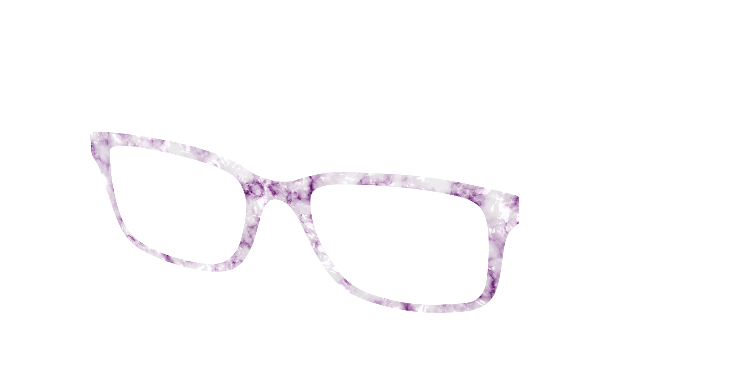 Pair Design Tops The Violet Pearl Marble top occhiali viola perla