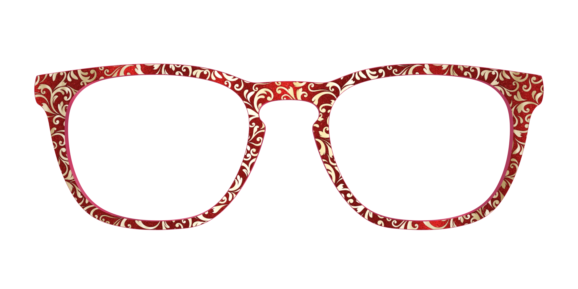 Pair Eyewear Design Tops Crimson Flair Shimmer top oro