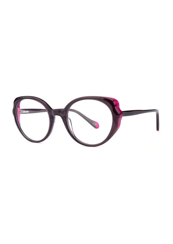 Ouyuan OYTA9072 montatura occhiali vista donna scallop bicolore