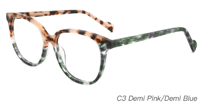 Ouyuan NOA23010 montatura occhiali acetato colorata