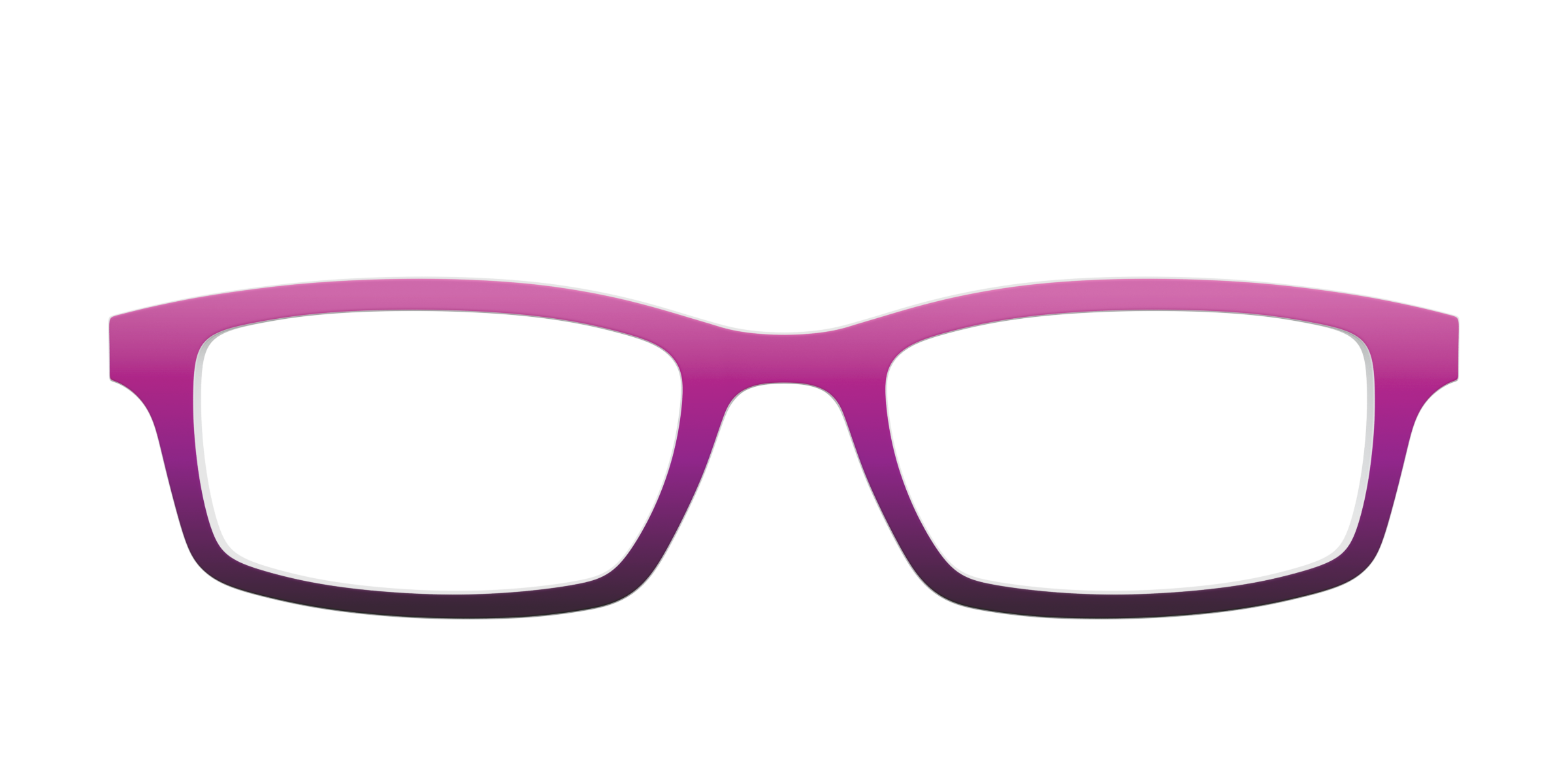 Pair Eyewear Solid Tops Pink Plum Gradient top rosa sfumato