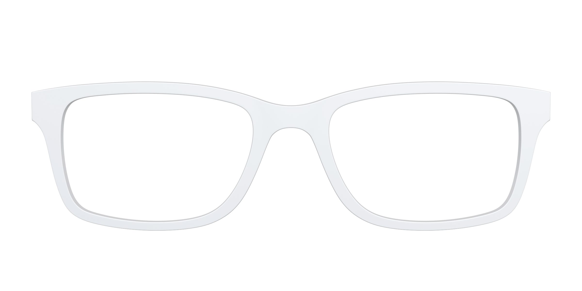 Pair Eyewear Solid Tops The White top bianco tinta unita