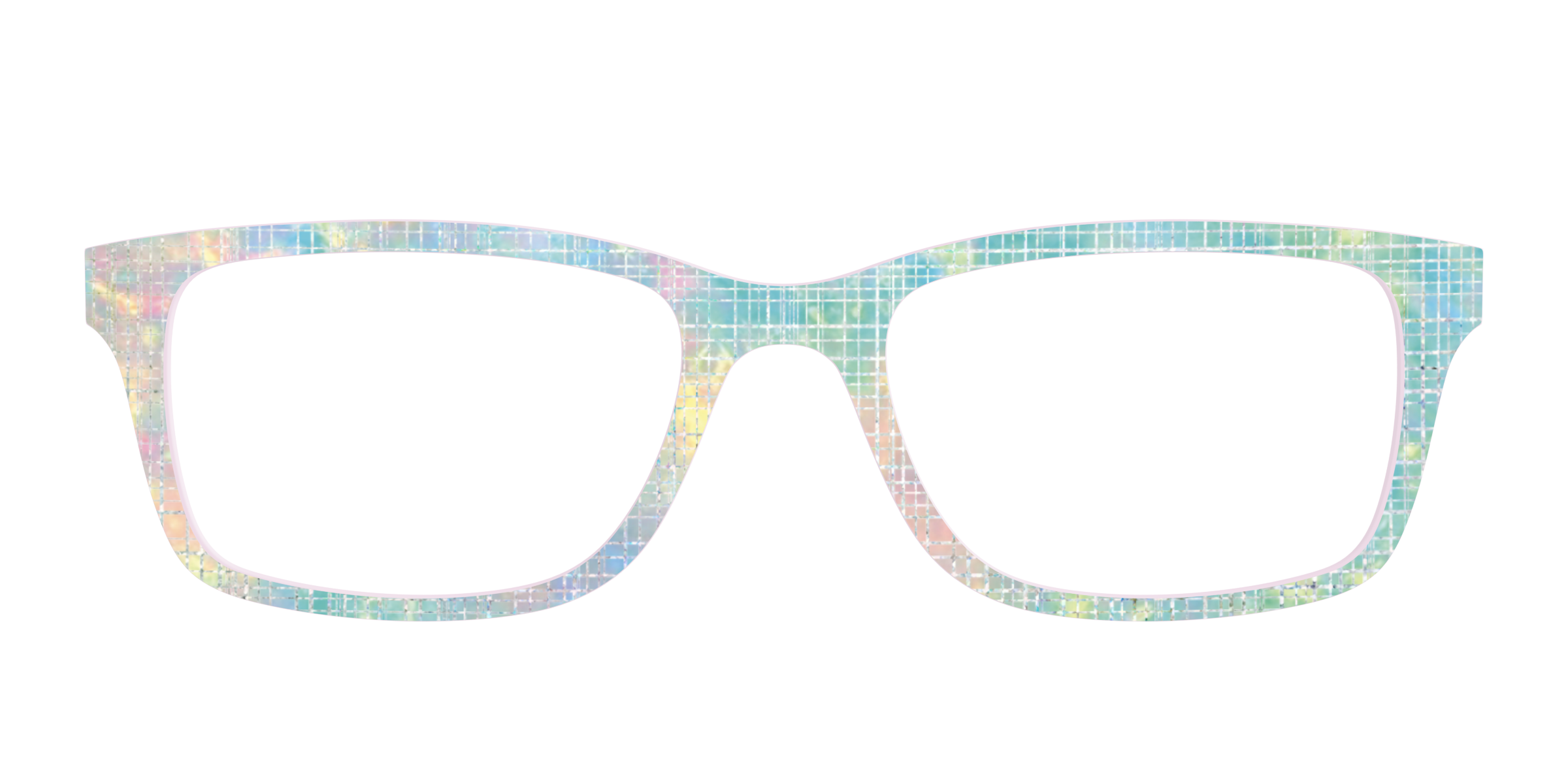 Pair Eyewear Design Tops Pastel Gradient olografico