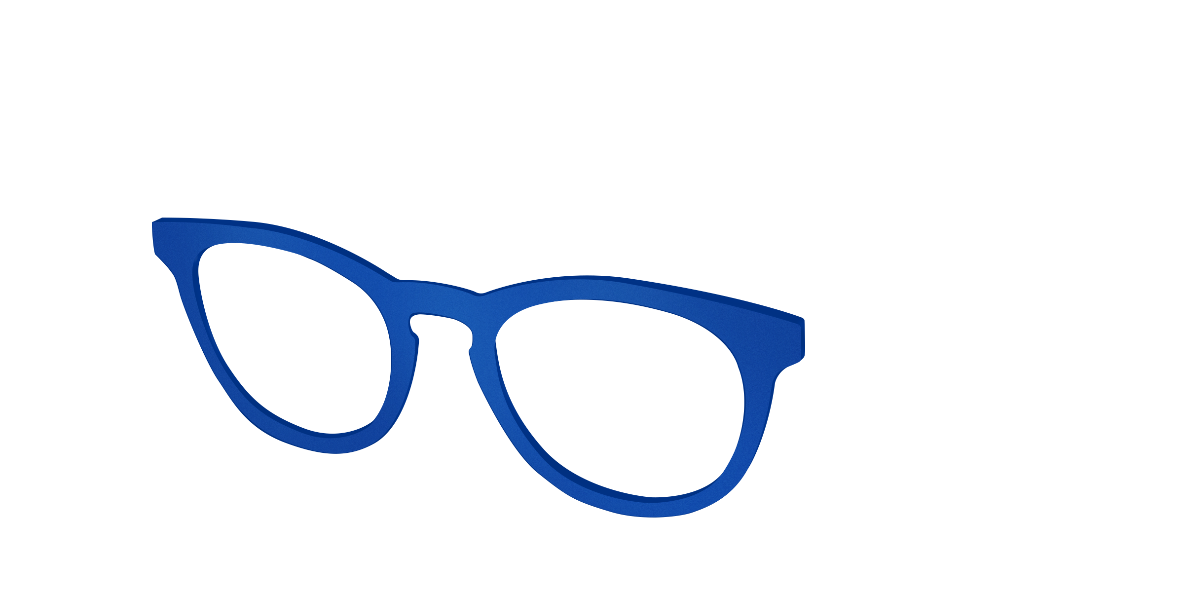 Pair Eyewear Solid Tops Matte Indigo top magnetico blu