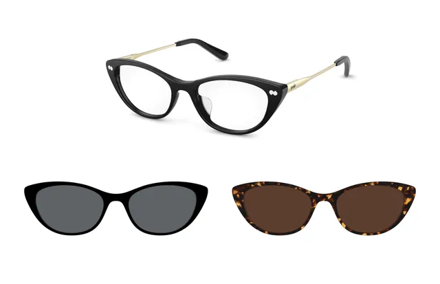 Pair Eyewear Ella Black Mixed Montatura Vista nero