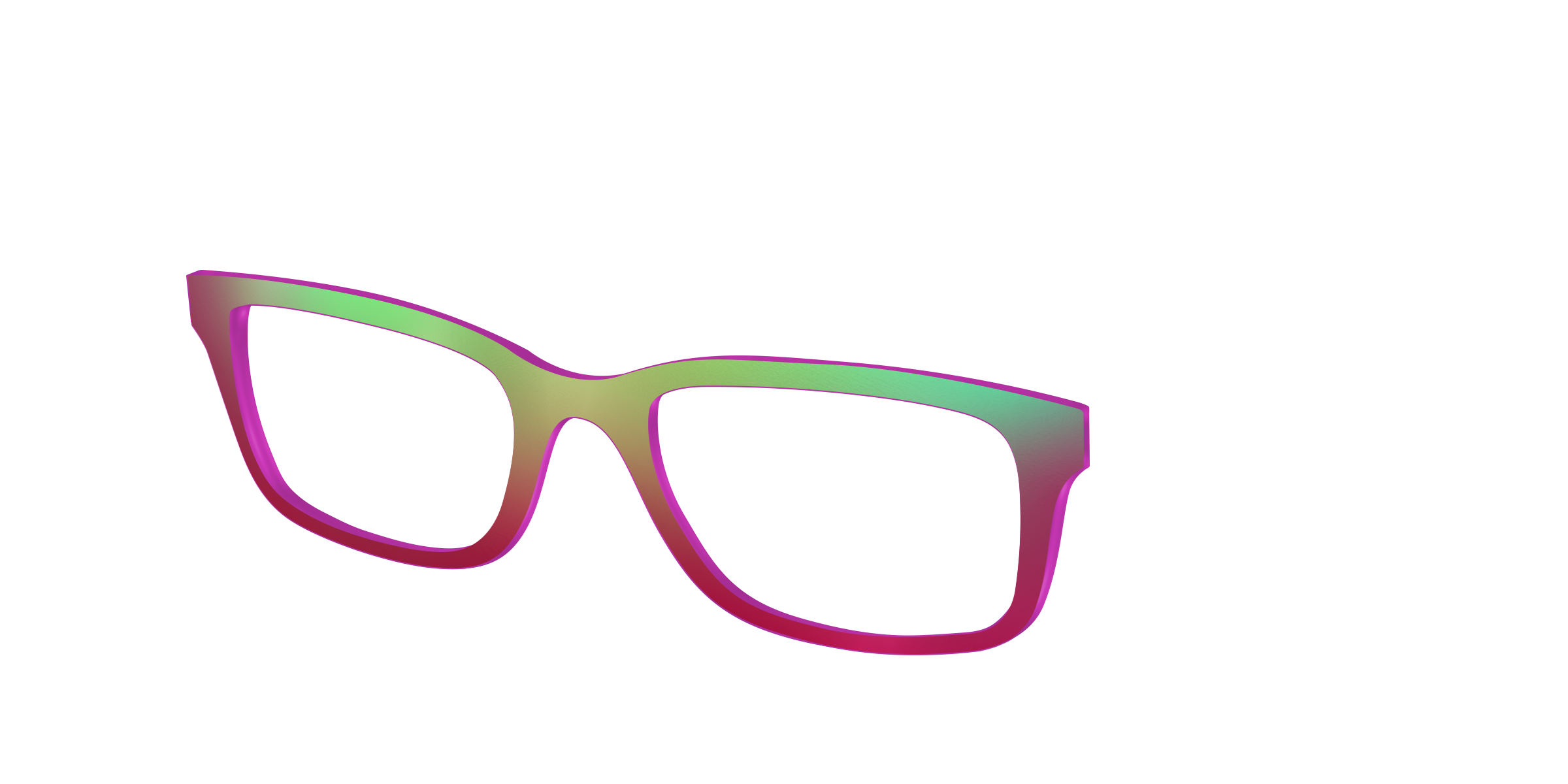 Pair Eyewear Solid Tops Guava Ombre cover occhiali rosa sfumato