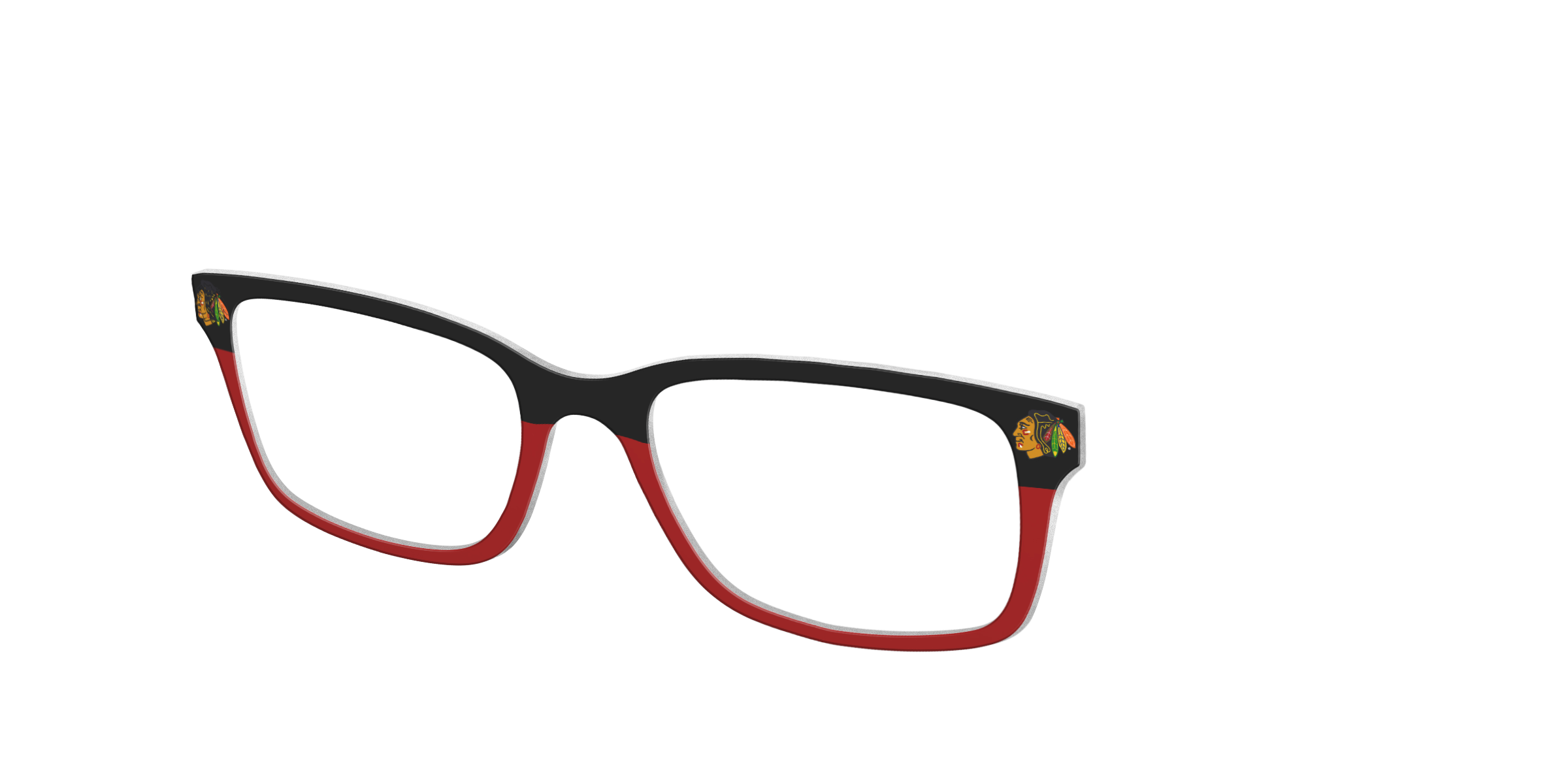 Pair Eyewear The Blackhawks Split topper occhiali nero rosso